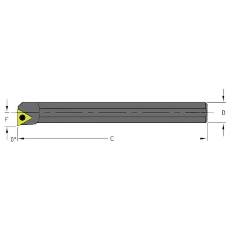 Boring Bar A12Q STFCR3 by USA Ultra Dex Indexable Toolholders