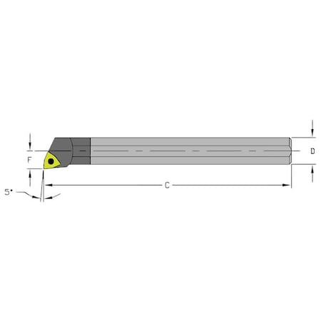 Boring Bar E04H SWLCR1.2 by USA Ultra Dex Indexable Toolholders