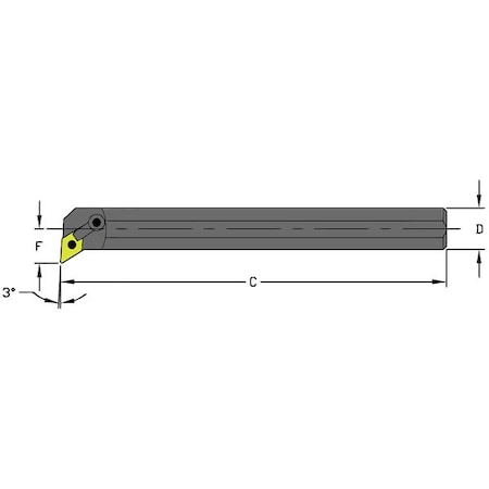 Boring Bar S24U MDUNR4 by USA Ultra Dex Indexable Toolholders