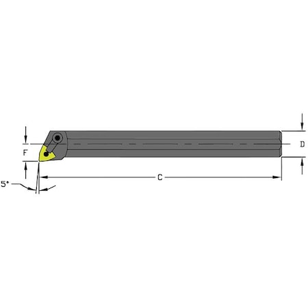 Boring Bar S16S MWLNR3 by USA Ultra Dex Indexable Toolholders