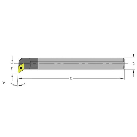 Boring Bar E08J SDUCR2 by USA Ultra Dex Indexable Toolholders