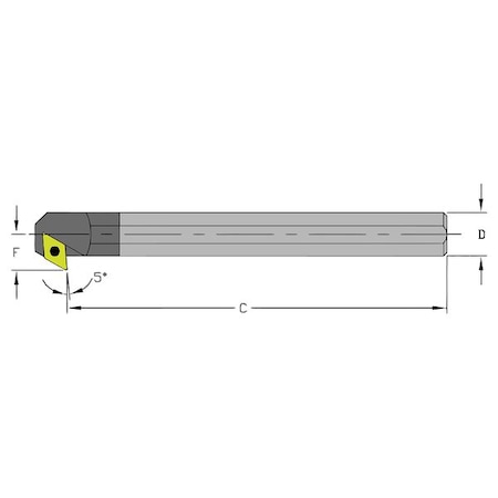 Boring Bar E06M SDXCR2 by USA Ultra Dex Indexable Toolholders