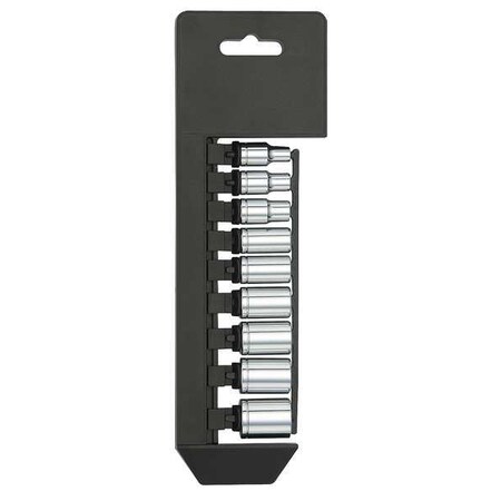 Socket Set Metric 1/4 in. Dr 9 pc by USA Westward Socket Sets