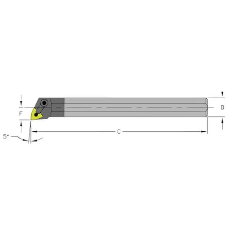 Boring Bar E16R MWLNR4 by USA Ultra Dex Indexable Toolholders