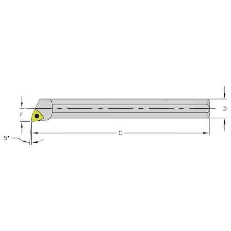 Boring Bar HM08Q SWLCL2 by USA Ultra Dex Indexable Toolholders