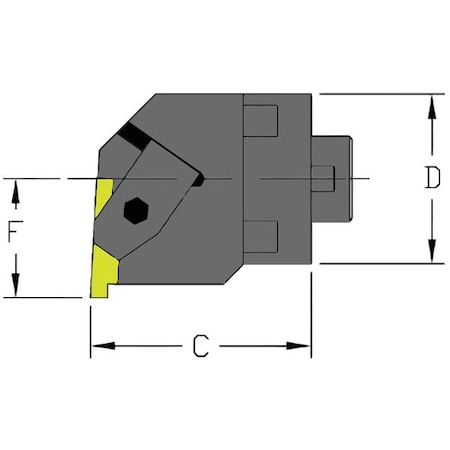 Boring Bar MH28 NEL3 CFT by USA Ultra Dex Indexable Toolholders
