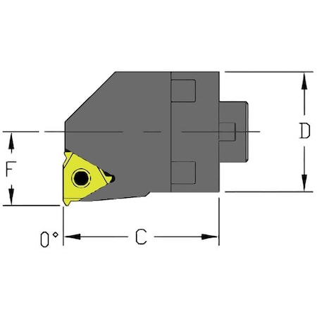 Boring Bar MH28 LSER3 CFT by USA Ultra Dex Indexable Toolholders