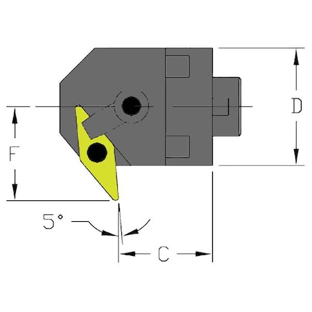Boring Bar MH32 MVXNL3 CFT by USA Ultra Dex Indexable Toolholders