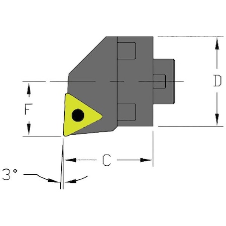 Boring Bar MH20 STUCL3 CFT by USA Ultra Dex Indexable Toolholders