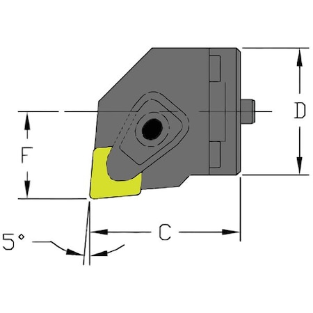 Boring Bar SH24 DCLNL4 by USA Ultra Dex Indexable Toolholders