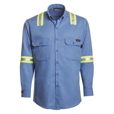 FR LongSleeveShirt Mdm Bl 3XL 40 1/8inL by USA Workrite Precision Measuring Surface Testers