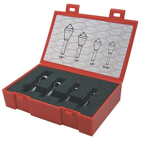 Countersink Sets 90 deg. 4 pcs. Cobalt by USA KEO Countersinks Counterbores & Reamers
