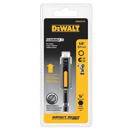 Nutsetter 1/4" Hex 2 15/16" L Steel by USA Dewalt Nut Setters & Bit Holders