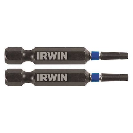 Insert Bit 1/4" Square Recess #1 PK2 Type 1837468 by USA Irwin Screwdriver Bits