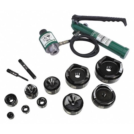 15910 Driver Punch Hyd 1/2X4 7310 by USA Greenlee Knockout & Hole Punches
