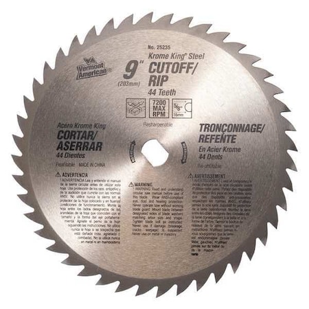 9 In Circular Saw Blade by USA Greenlee Circular Power Saw Blades