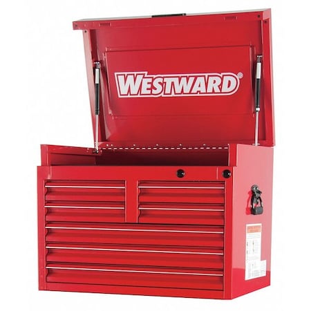 30" Top Chest 7 Drawers Red by USA Westward Tool Chest & Side Cabinets