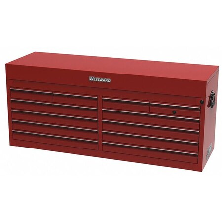 56" Top Chest 12 Drawers Red by USA Westward Tool Chest & Side Cabinets