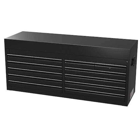 56" Top Chest 12 Drawers Black by USA Westward Tool Chest & Side Cabinets
