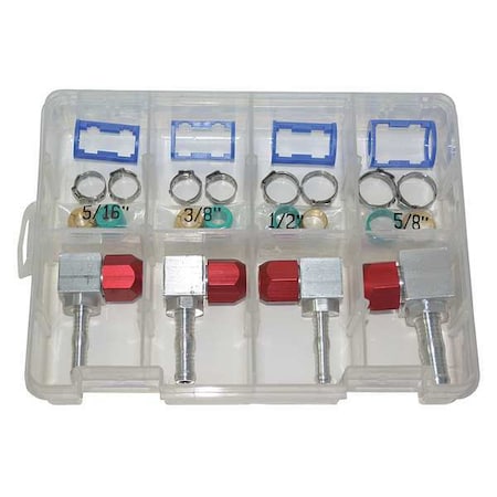 A/C Line 90 deg. Repair Kit SAE 28 pcs. by Airsept in US
