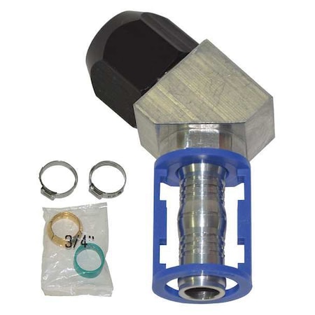 Connector 45deg 3/4 in. Tube to #12 Hose by Airsept in US