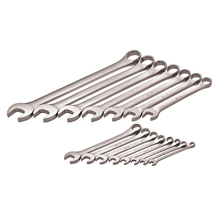 Combination Wrench Set 1/4 in. to 1 in. by USA SK Combination Wrench Sets