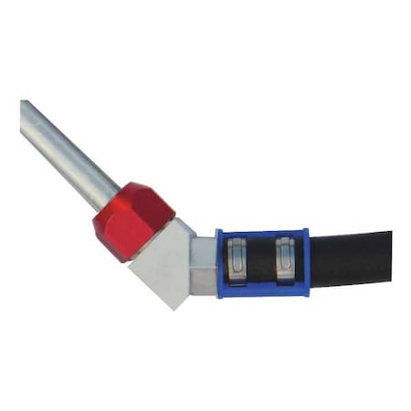 Connector 45 deg 5/8 in Tube to #10 Hose by Airsept in US