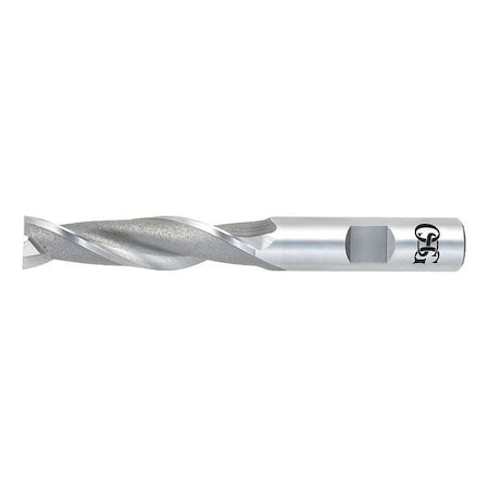 HSS End Mill 1/2in.dia. 2in.Cut L Type 5251100 by USA OSG High Speed Steel End Mills