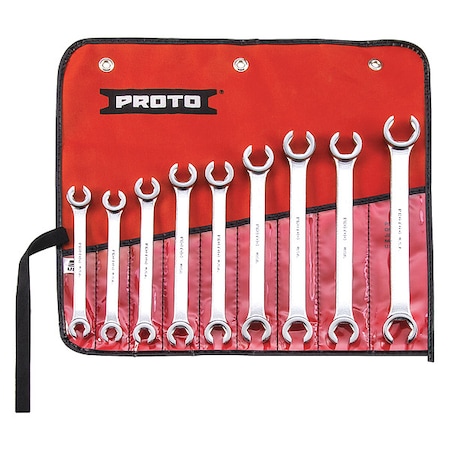Flare Nut Wrench Set 9 Pieces 6 Pts by USA Proto Flare Nut Wrenches