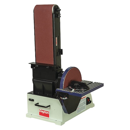 Disc Sander Cast Iron Table 3/4 HP by USA Dayton Belt/Disc Sanders