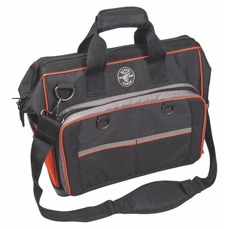 17 1/2" Electricians Tool Bag 78 Pockets Black/Orange by USA Klein Soft Sided Tool Storage Products