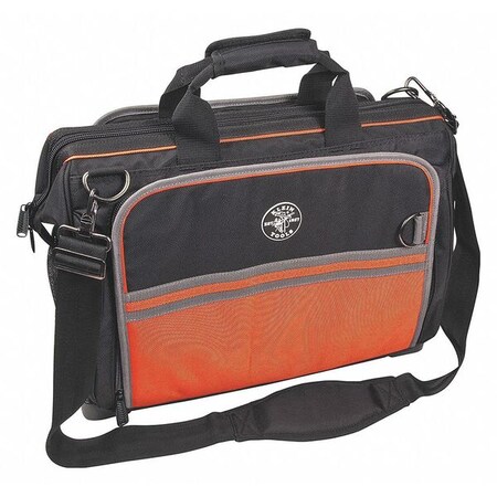 19" Electricians Tool Bag 55 Pockets Black Orange by USA Klein Soft Sided Tool Storage Products