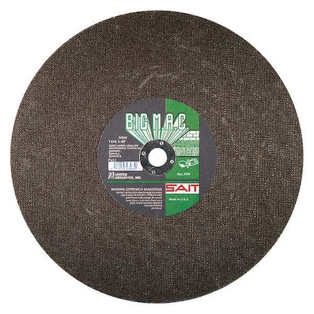 Gas Saw Blade T 1 12x1/8x1 PK10 by USA United Abrasives SAIT Circular Power Saw Blades