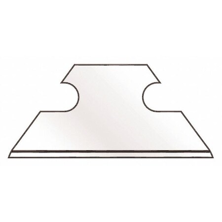 Replacement Blades 2 Edge 25mm PK100 by USA Spoilage Cutter Utility Knife Blades