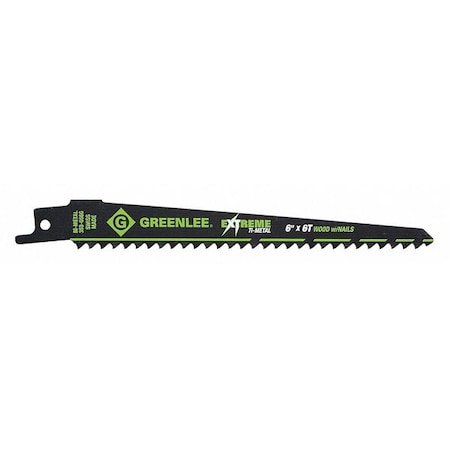 Steel Reciprocating Saw Blade 6 TPI by USA Greenlee Reciprocating Power Saw Blades