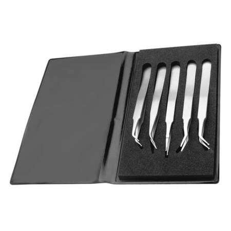 Tweezers Kit SMD Kit 4 3/4in by USA Techni Tool Inspection & Retrieving Tweezers