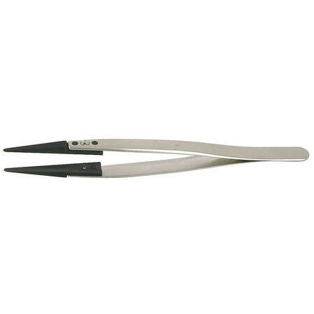 Tweezers 5in Flat Round by USA Techni Tool Inspection & Retrieving Tweezers