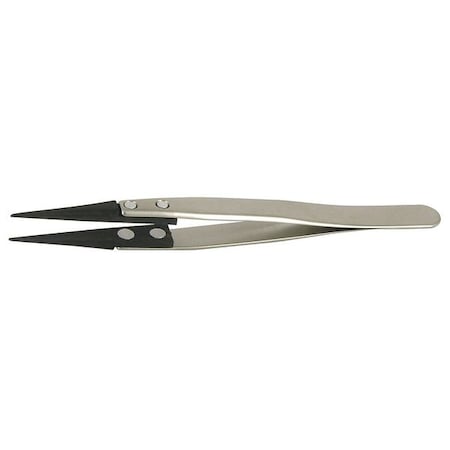 Tweezers Plastic Tip 4 1/4in Fine by USA Techni Tool Inspection & Retrieving Tweezers