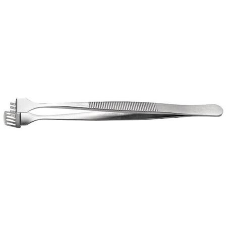 Tweezrs wth Stepped Bttm Paddle wth Grid by USA Techni Tool Inspection & Retrieving Tweezers