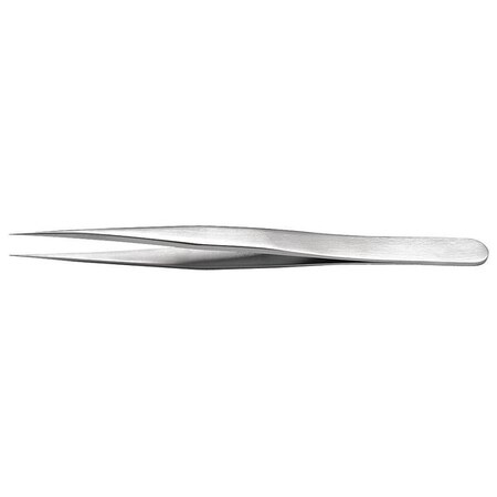 Tweezers Economy 4 3/4in Sharp Fine by USA Techni Tool Inspection & Retrieving Tweezers