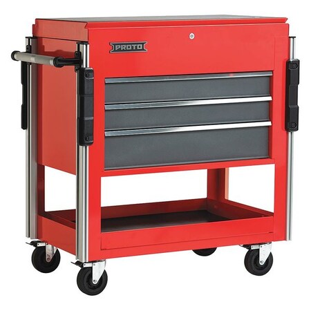 Rollng Cabnt 37 in.W 20 in.D 43 in.H Red by USA Proto Rolling & Combination Cabinets & Carts