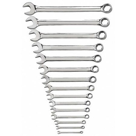 Combo Wrench Set Metric 6 Pt 15 Pc Type 36A306 by USA Westward Combination Wrench Sets