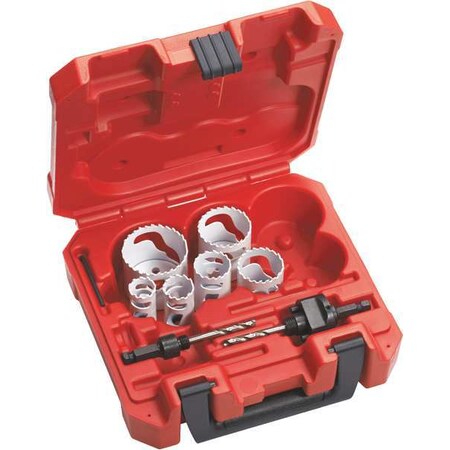 Refrigeration Hole Saw Kit 8 Pcs. by USA Milwaukee Hole Saw Kits