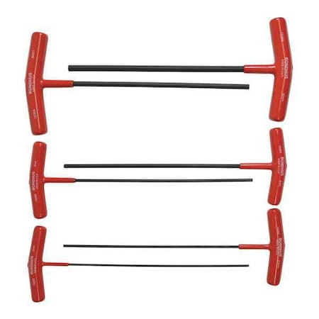 15348 T Handle Hex Wrench Set by USA Bondhus Hex Key Sets