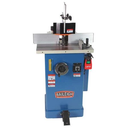 Wood Spindle Shaper 220V 2 HP 23 in. W by USA Baileigh Rotary Tools & Accessories