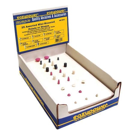Mini Mounted Point Set 25 pcs. by USA Eazypower Rotary Tools & Accessories