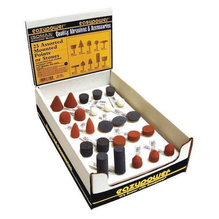 Mini Mounted Point Set 25 pcs. Type 87150 by USA Eazypower Rotary Tools & Accessories