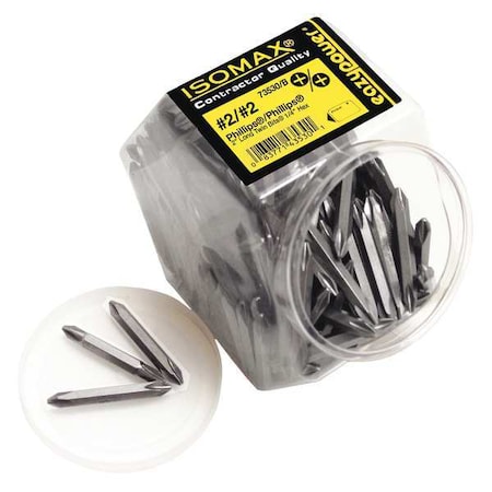 Insert Bit 1/4" Phillips #2 2" PK200 by USA Eazypower Screwdriver Bits