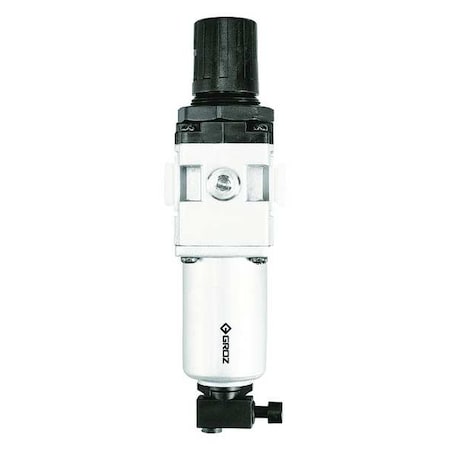 Filter/Regulator 1/2inNPT 106cfm 215 psi by USA Groz Compressed Air Filters Regulators & Lubricators