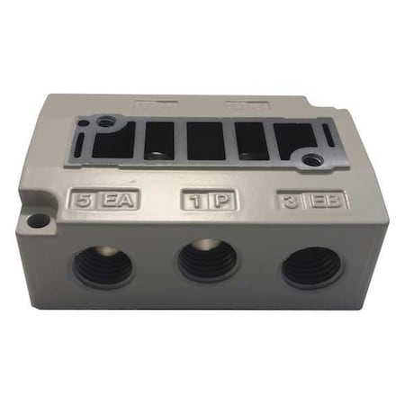 Sub Plate 1/4 in. NPT 1.4 Cv by USA SMC Pneumatic Solenoid Air Control Valves